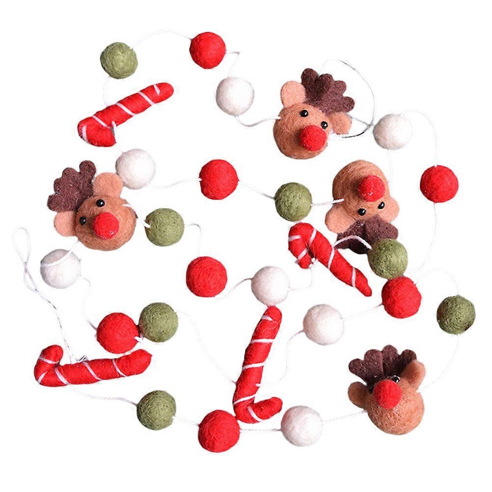 1 String of Christmas Decoration Wool Felt Tree Hanging Ornament Party Gift