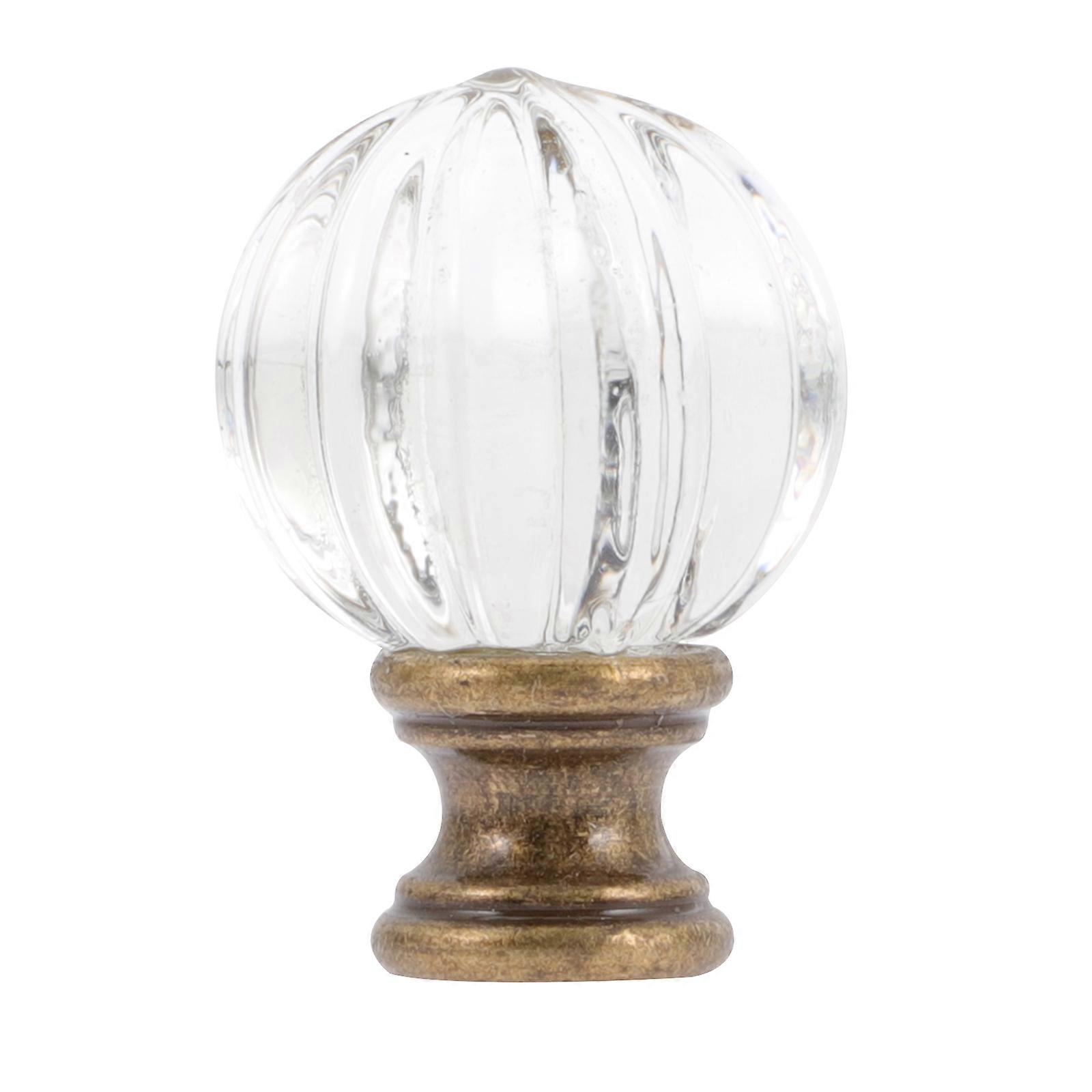 Boutons en verre Antique Lamp Finials Lampe Abat-jour Bouton Cristal Lampe Finials Remplacement Lampe Finials Lampe Topper Knob