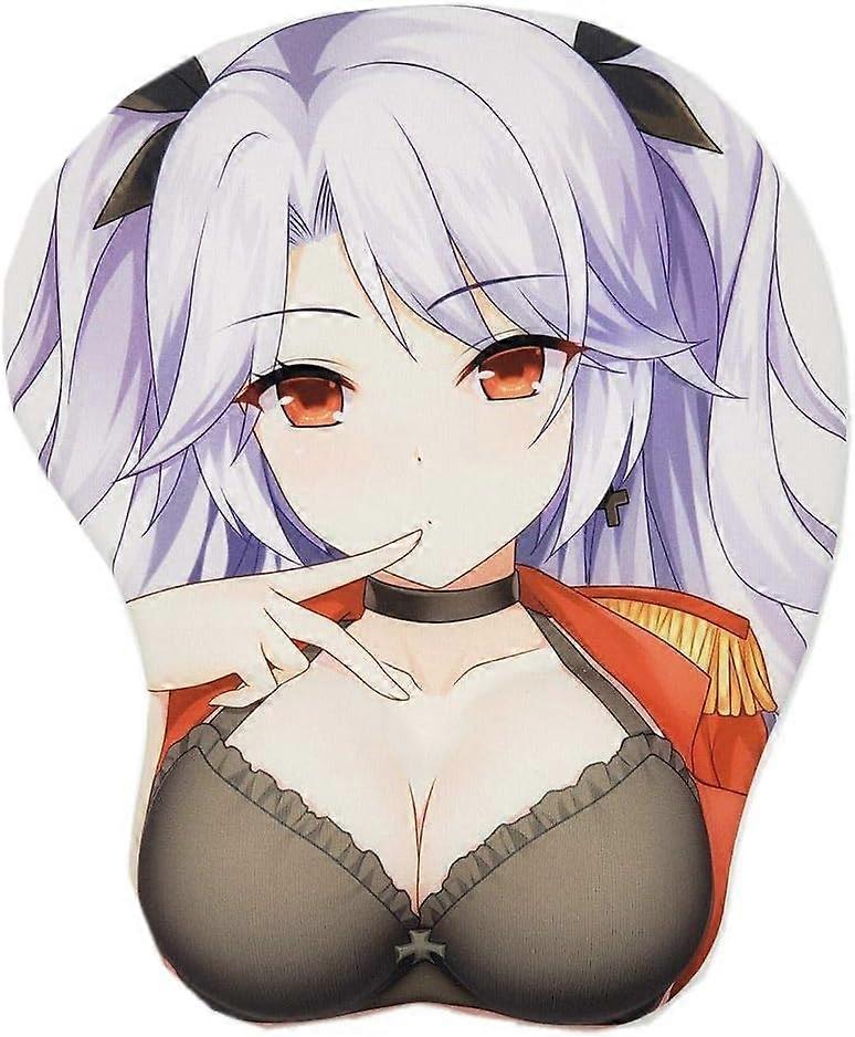 アズールレーン - オイゲンアニメマウスパッドとリストレストゲーム3Dマウスパッド2ウェイスキン(アズール)