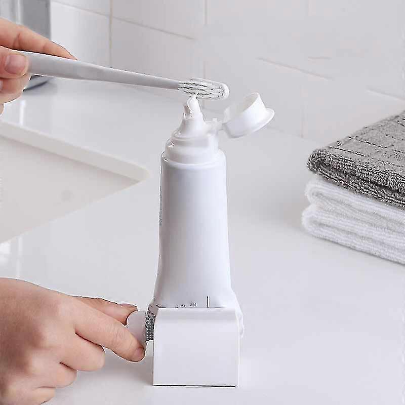 Toothpaste Dispenser Tube Squeezer Tooth Paste Squeezer Facial Cleanser Press Rolling Holder