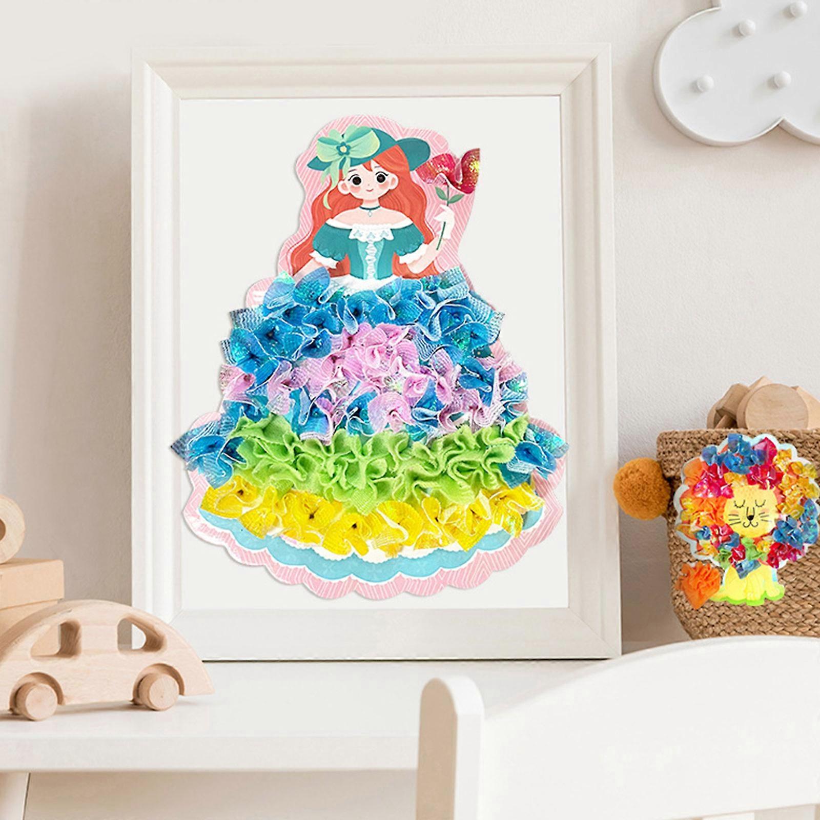 Dan&Darci DIY Mosaic Picture Frame Kit For Kids - Arts And Craft Kits For Girls & Boys- Easter Crafts- Photo Birthday Gifts For Ages 6, 7, 8, 9, 10, 11, 12, Gift For Teens, Tweens, 6-8, 8-12, 10-12