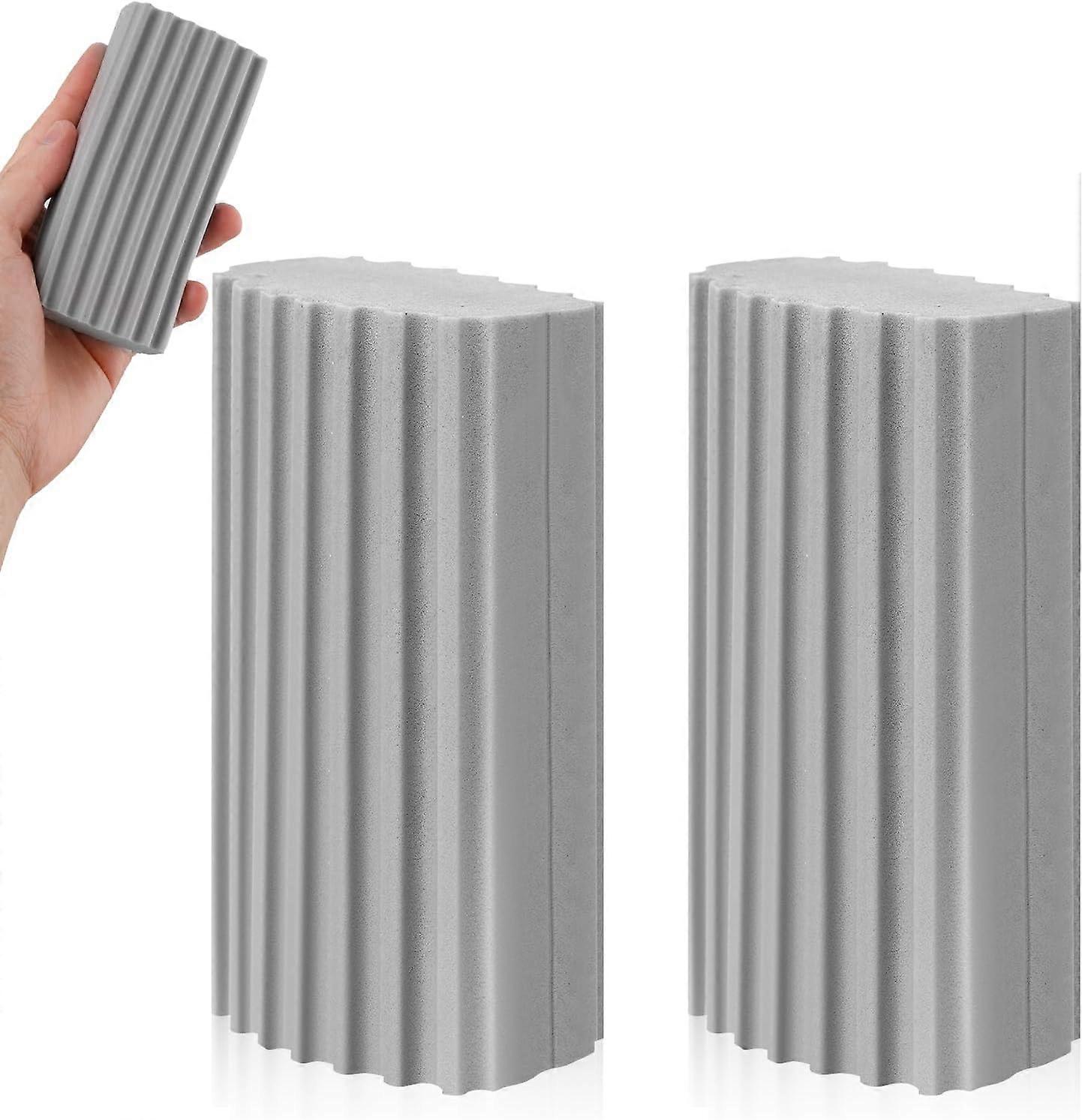 2pcs Dust Cleaning Sponge, Double-Sided Damp Clean Duster Sponge Duster Cleaning Tool Reusable Damp Duster Wet Duster Sponge