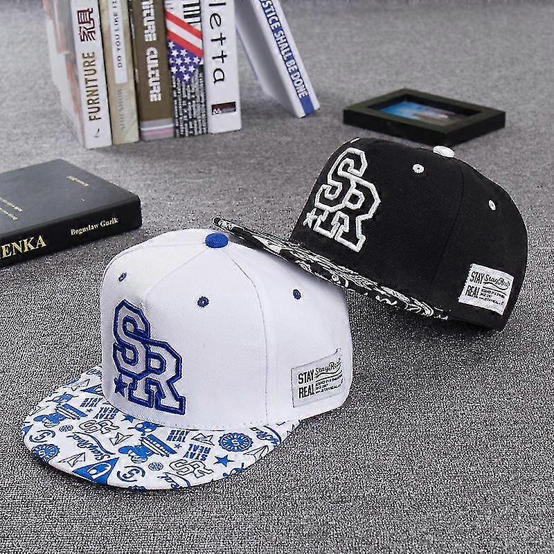 2021 Uusi muotikirjontakirje Sr baseball -lippis hip hop -hattu miehet ja naiset ulkoilulajit ja vapaa -ajan litteä sävy snapback -lippis