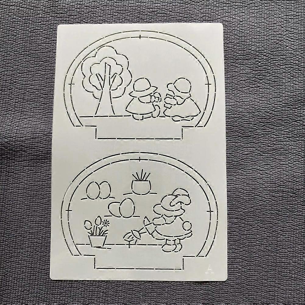 Plastic Stencil for DIY Patchworks Sewing Plastic Patchworks Tool for Sewing Embroidery Enthusiasts