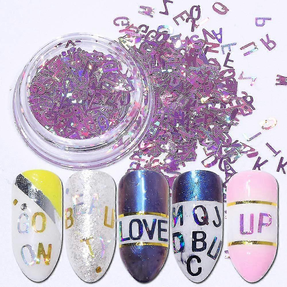 3d Letter Art Glitter Sequins 5 Boxes Holographic Rat