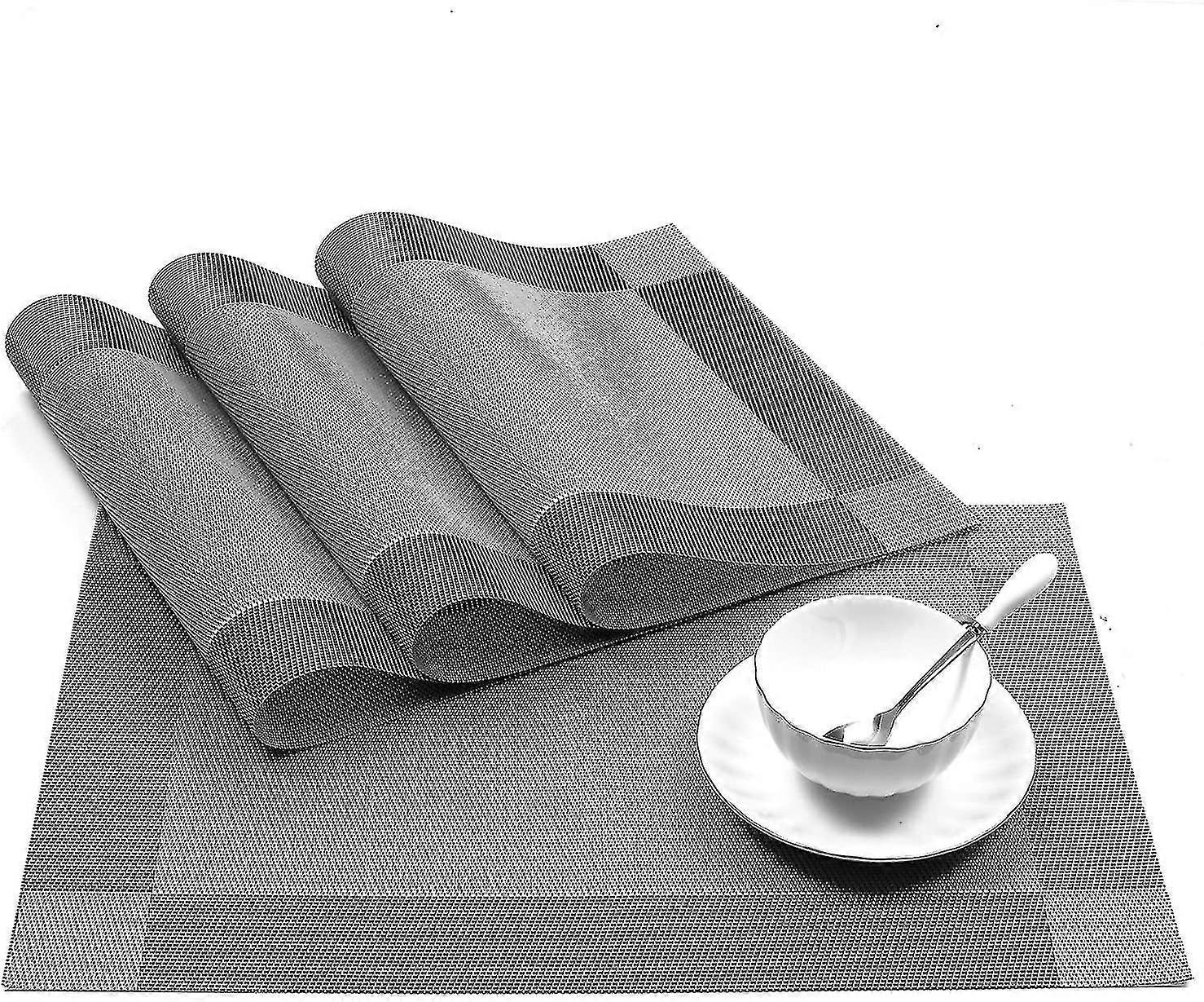 Crossweave Woven Vinyl Non-slip Insulation Placemat