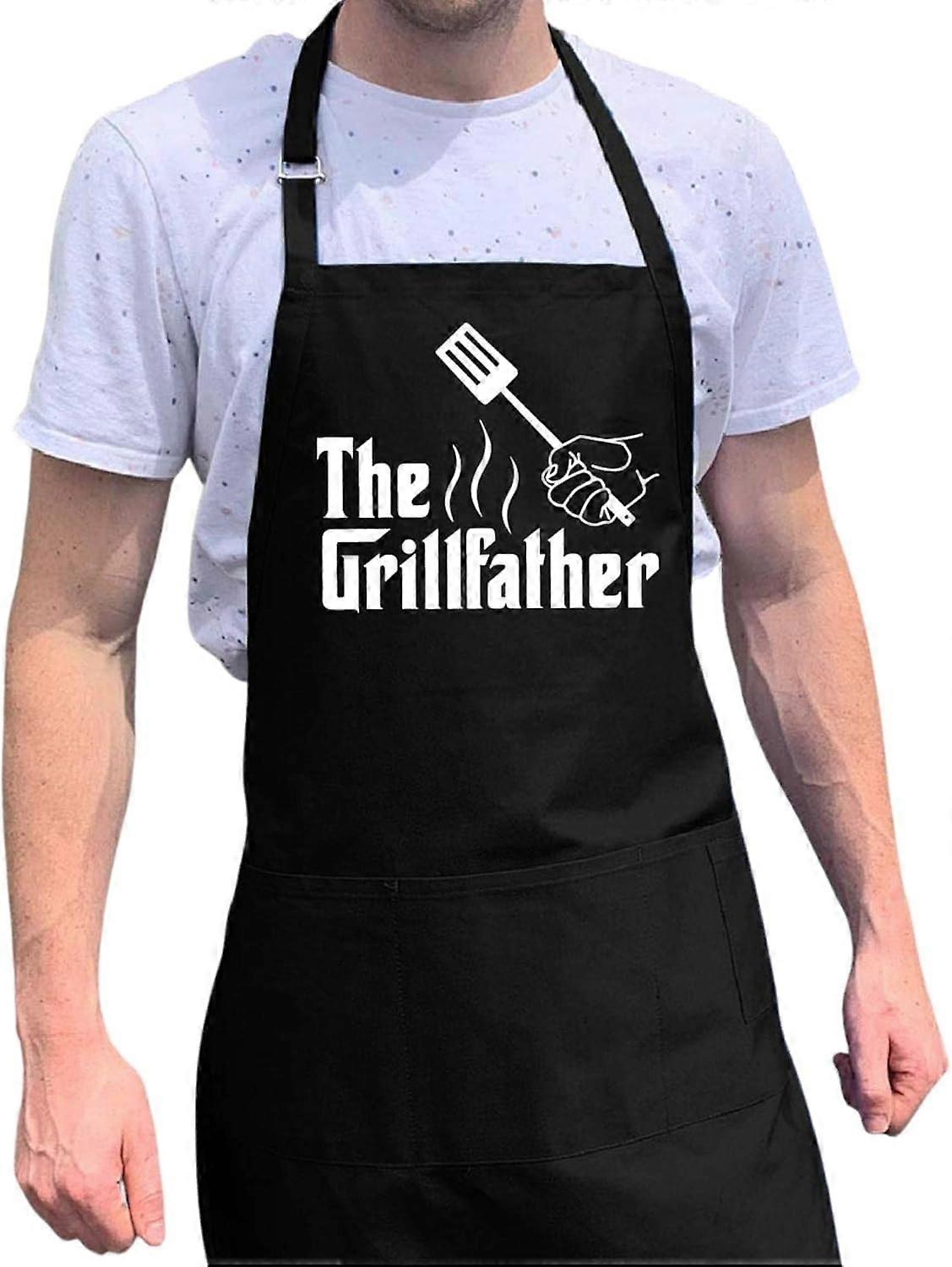 The Grillfather Adjustable Apron for Men, One Size