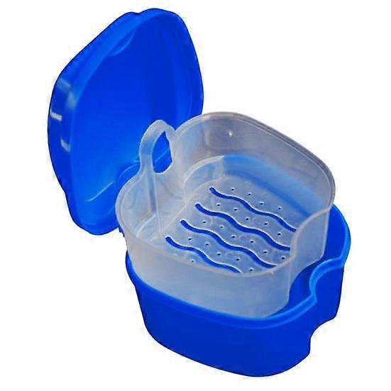 Denture Box Effective Compact False Teeth Full Protection Denture Bath Box for Trip