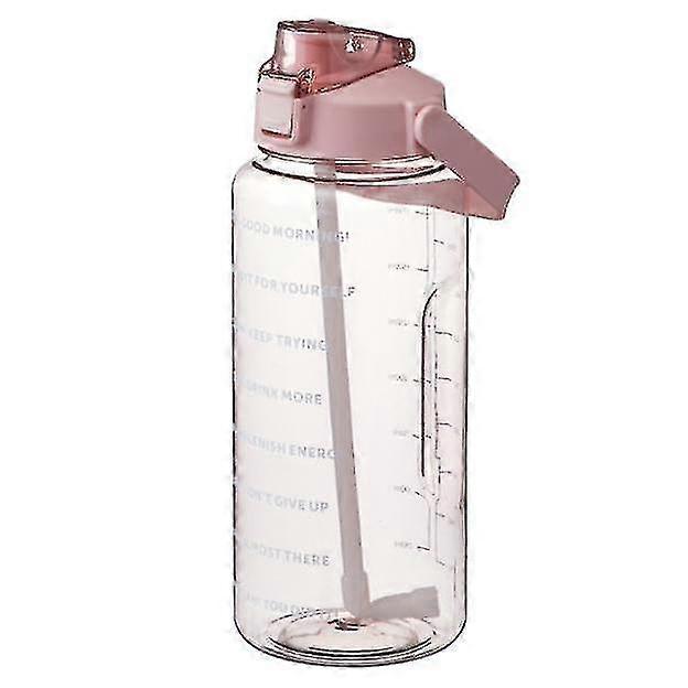 2000ml bärbar rymdkopp med graderad plastsportvattenflaska
