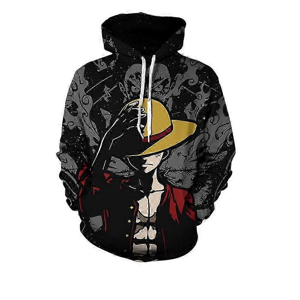 Anime One Piece Hoodies Mens Womens Luffy 3D Printing Sweatshirt