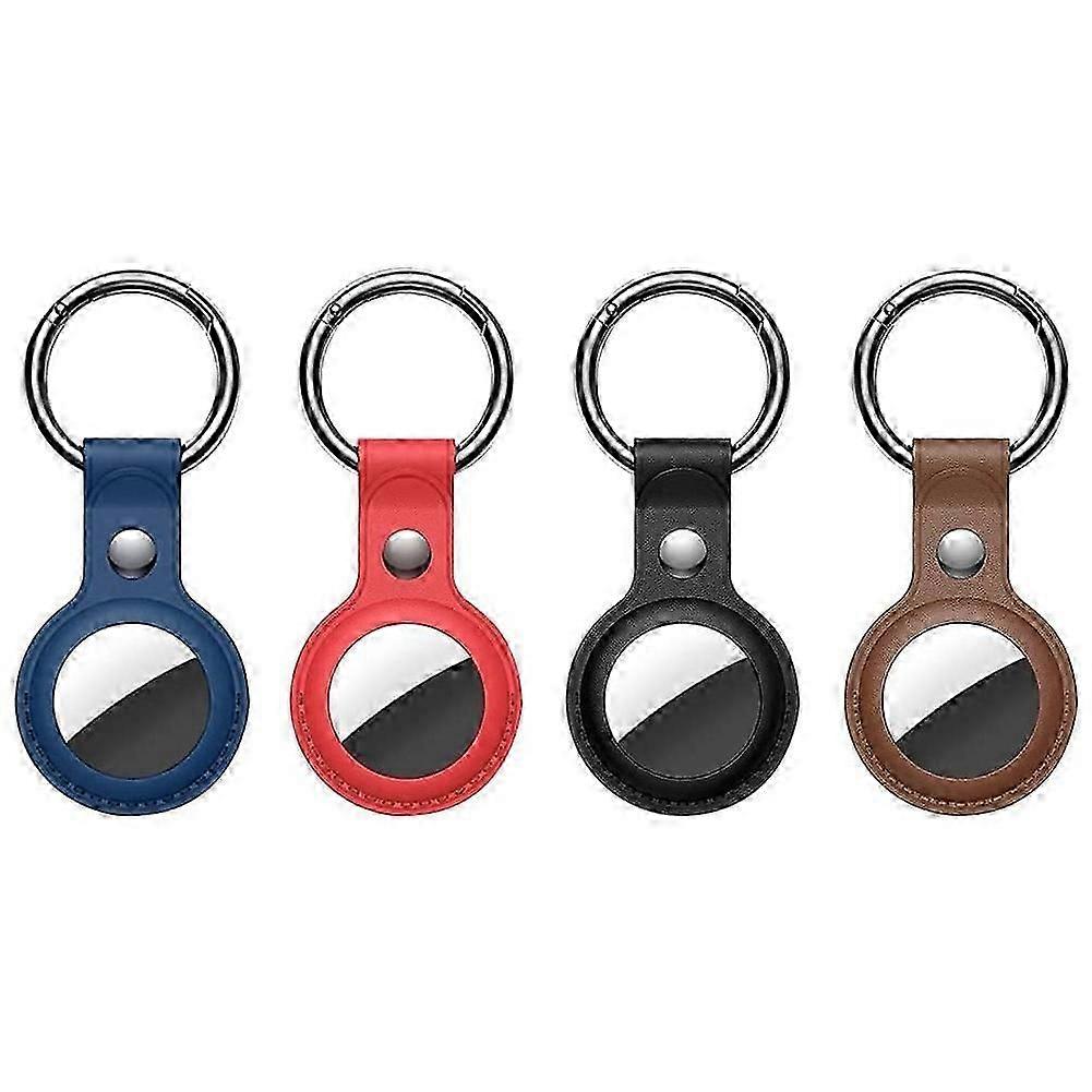 4-Pack Protective Holder Compatible AirTag Case,Compatible Air Tag Case Leather