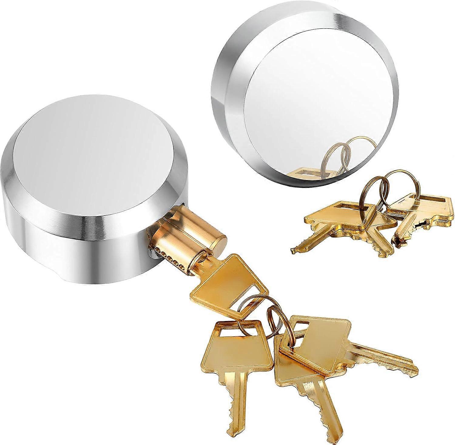 Hidden Shackle Padlocks Keyed Alike for Trailers Heavy Duty, Rust-Resistant Steel, 2-Inch Design, Secure Locking System