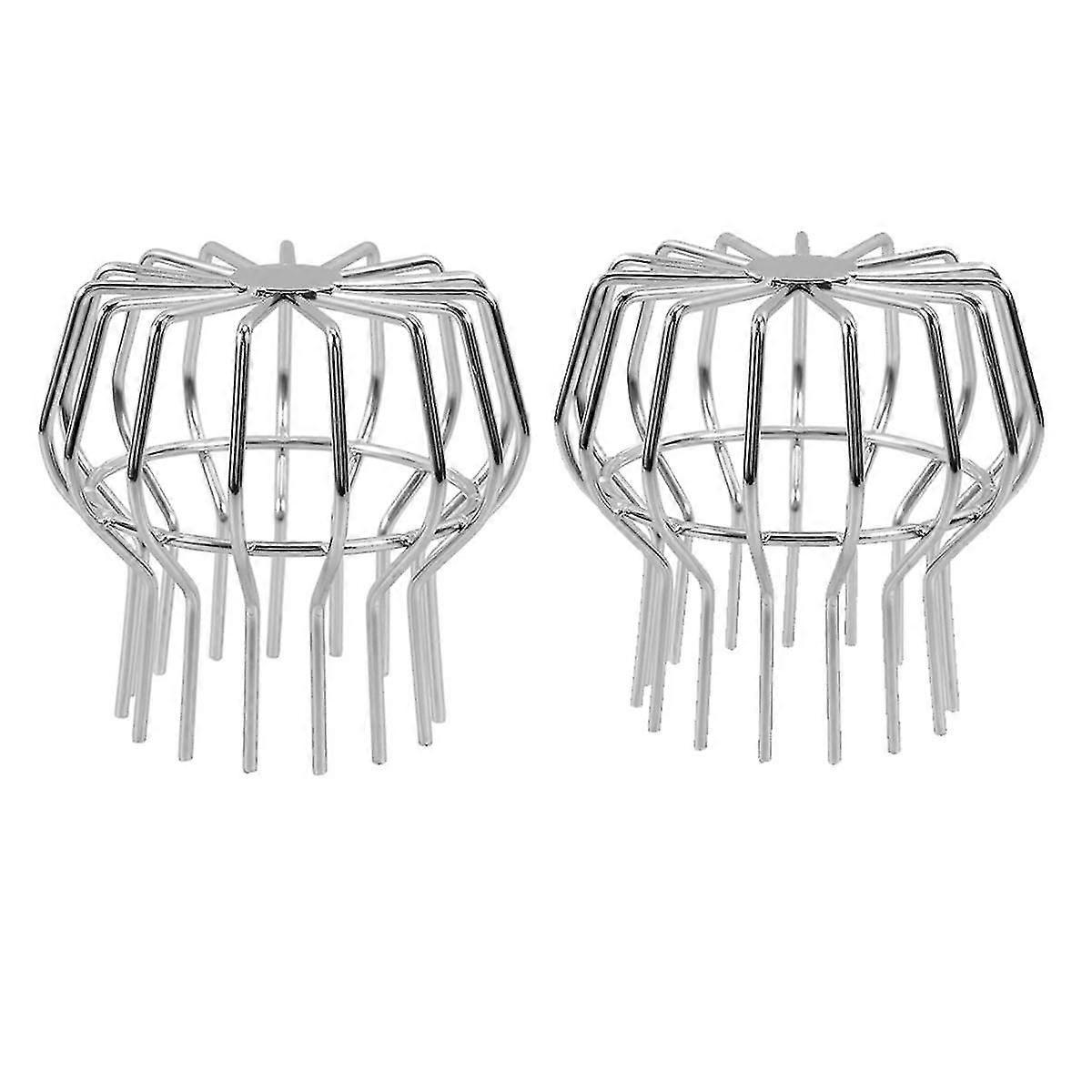 Dachrinnenschutz Edelstahl Dachrinnenreiniger Dachfiltersieb Silber Fallrohrsieb Filter Dachrinnenschutz 2er-Pack