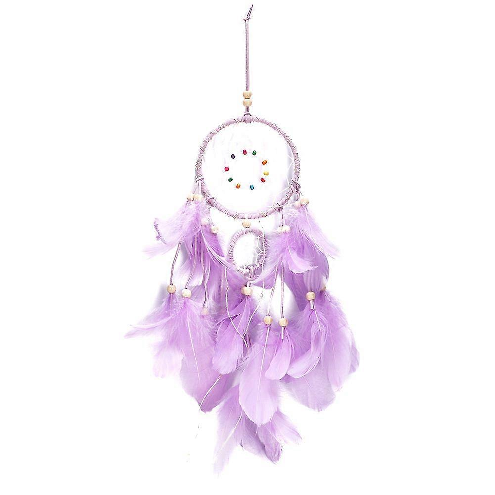 20LED impermeabil Dreamcatcher String Light Lamp flexibil sârmă de cupru cu pene 2M (violet)