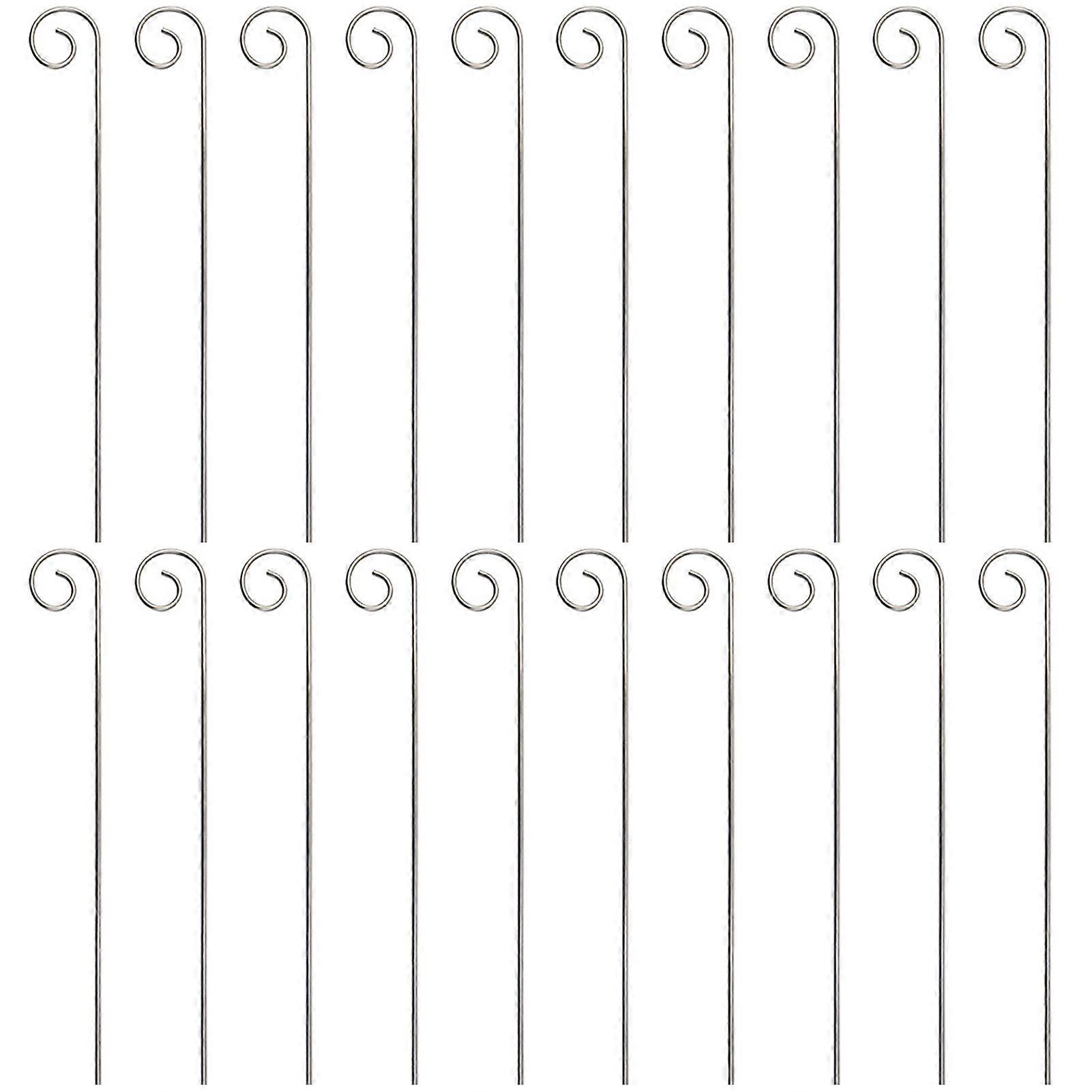 20Pcs Plant Label Hooks High Strength Rustproof Corrosion Resistant Not Easily Deformed Weather-resistant Garden Plant Sign Hooks Hanging Rods Garden 