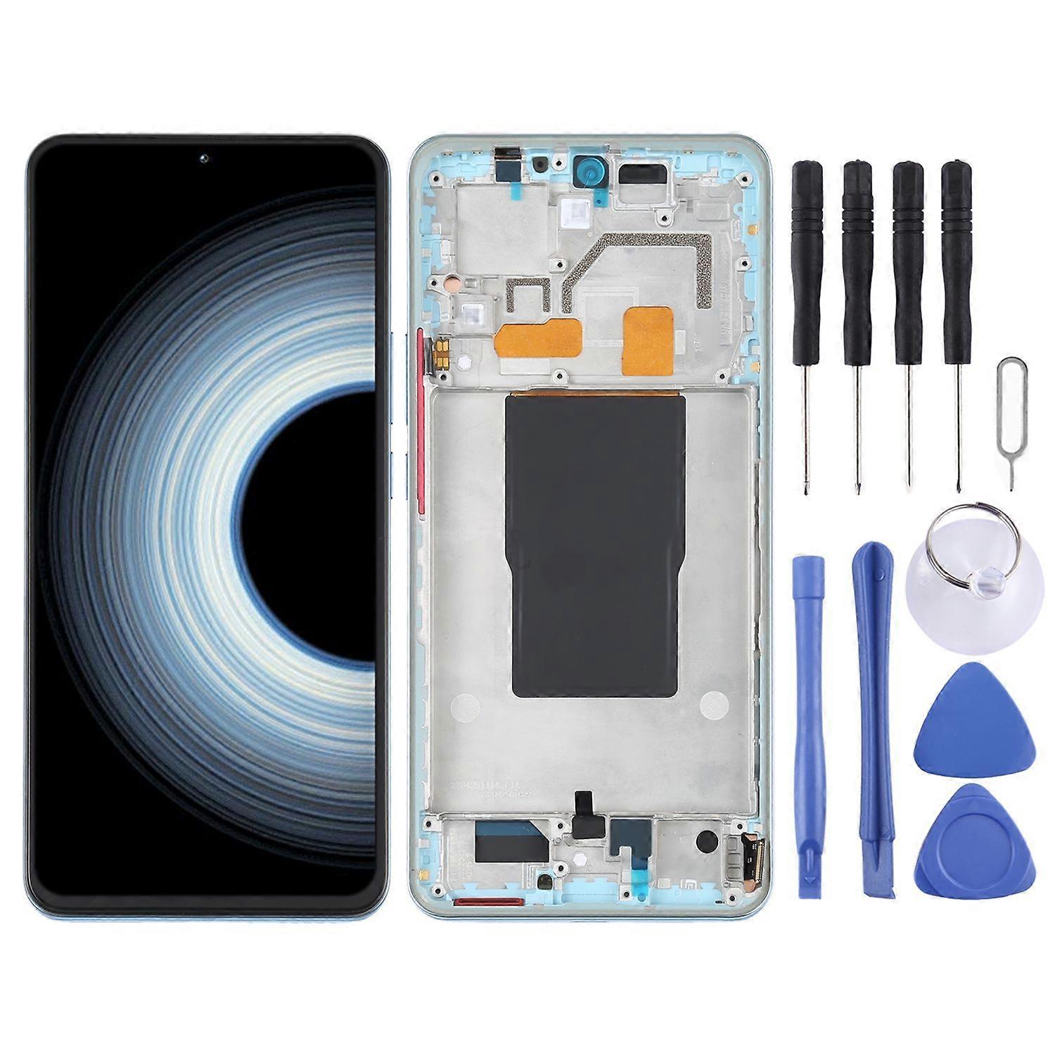 For Xiaomi 12T / 12T Pro OLED LCD Display with Frame Replacement Part Blue