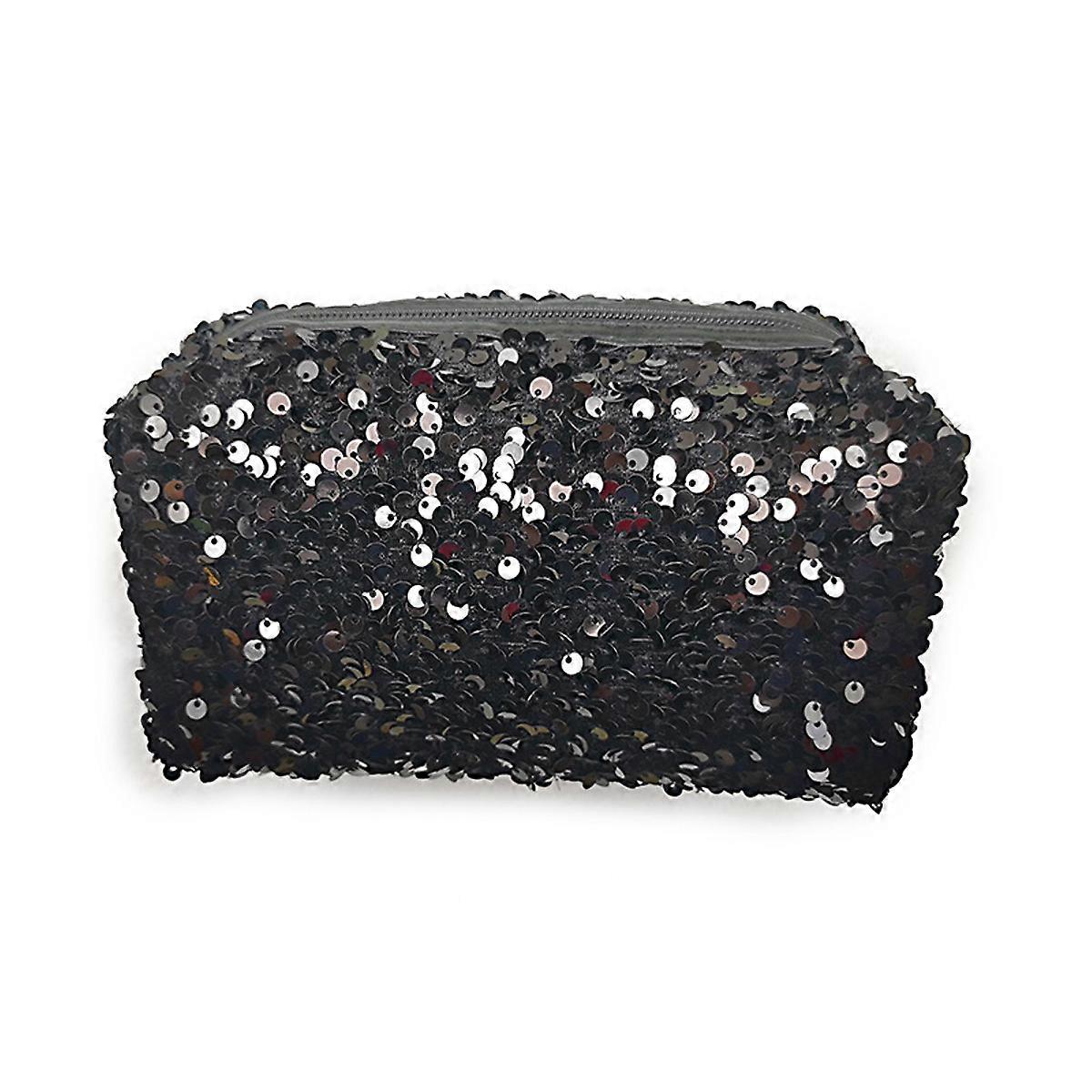 Sequin Stylish Portable Tote Bag for Cosmetic Storage