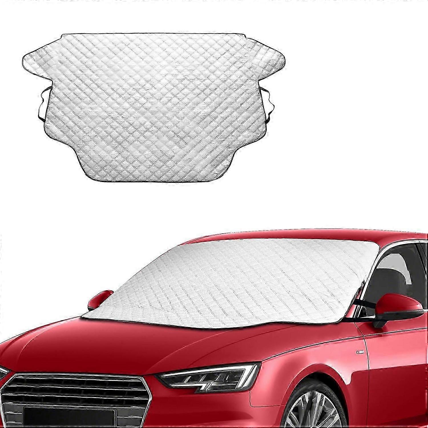 Peva Windshield Snow Cover With Elastic Hooks | Four-layered Car Windshield Snow Cover For Ice And Snow Protection | Sag-proof Car Windshield Snow Cov