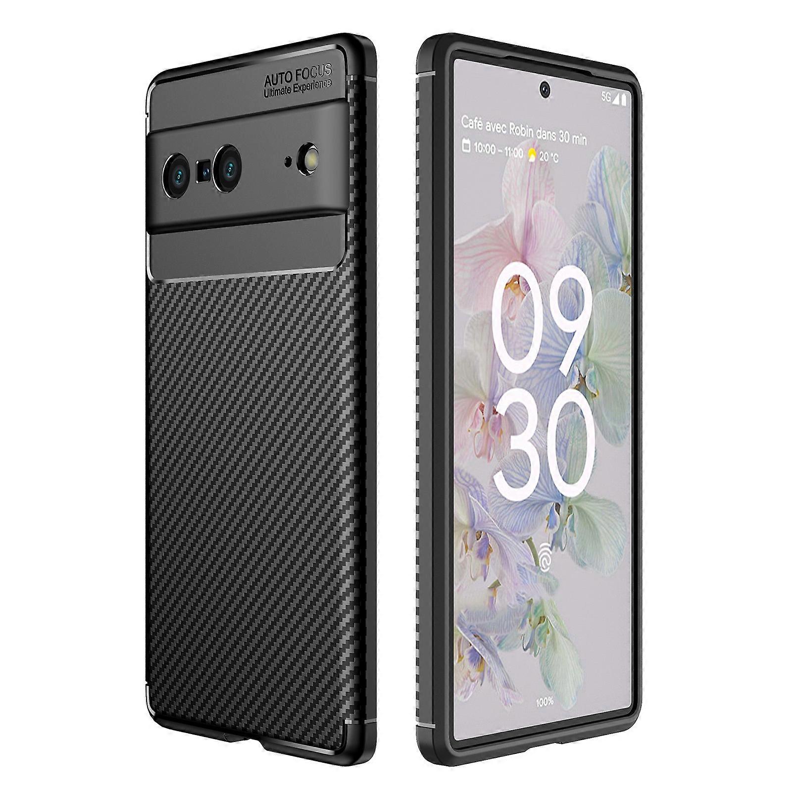 For Google Pixel 7 Carbon Fiber Texture Shockproof TPU Phone Case