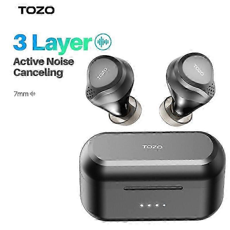 Nc7 Bluetooth Earphones With Hybrid Active Noise Canceling , Wireless Earbuds , Powerful Sound Custom 22 Eq , 32h Playtime Headphones Headsets