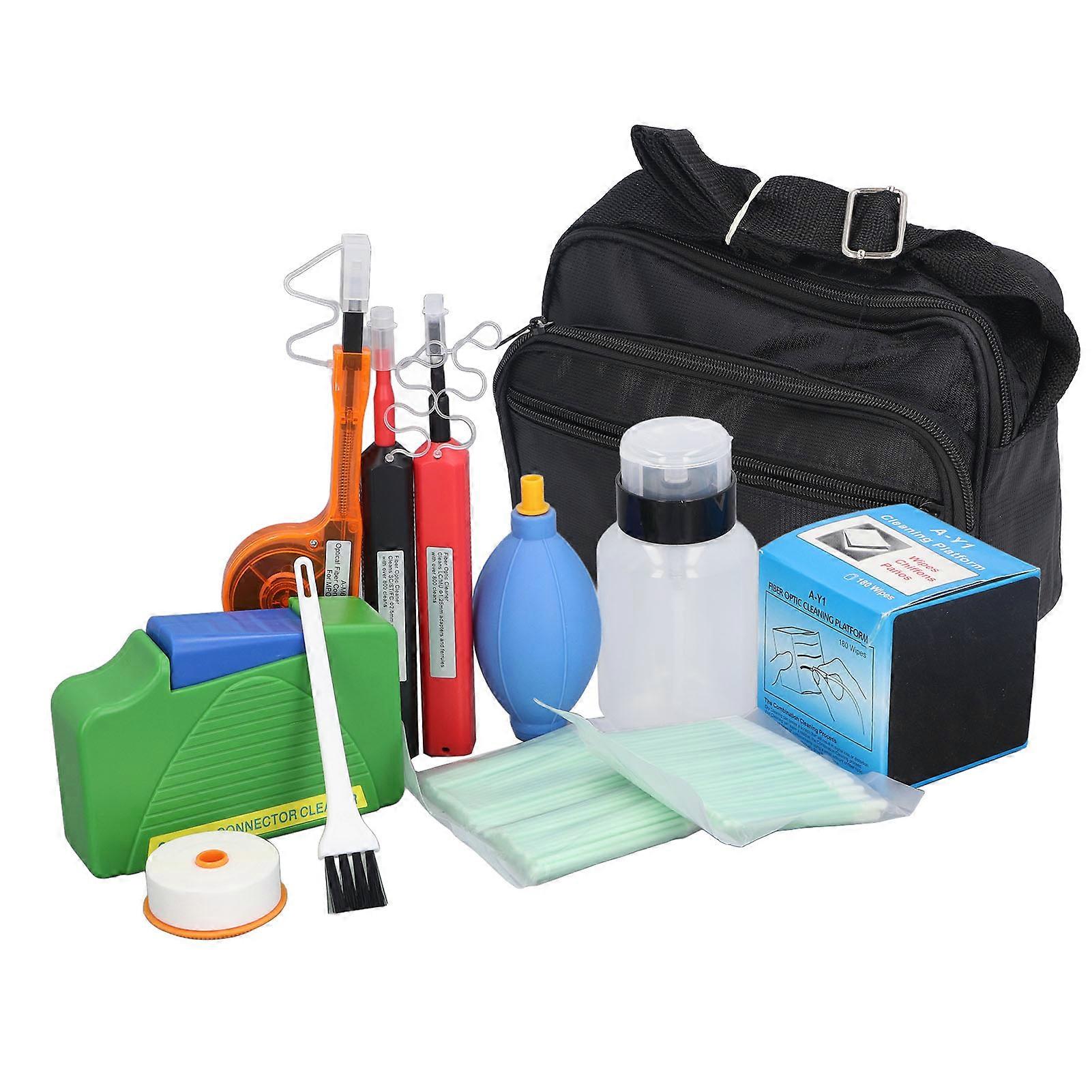 Fiber Optic Cleaning Kit,Fiber Termination Cleaning Kit with A Large Capacity including 1.25mm and 2.5mm Pens Suitable for Sc Fc St Lc Mu Connectors