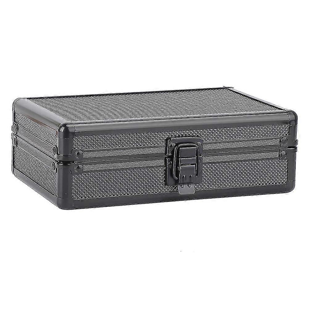 Aluminum Shell Cedar Lined Cigar Humidor Storage Case Portable Gift Box With Humidifier