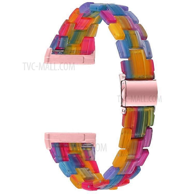 Resin Watch Band Light Weight Colorful Replacement Compatible For Fitbit Versa 3/Sense