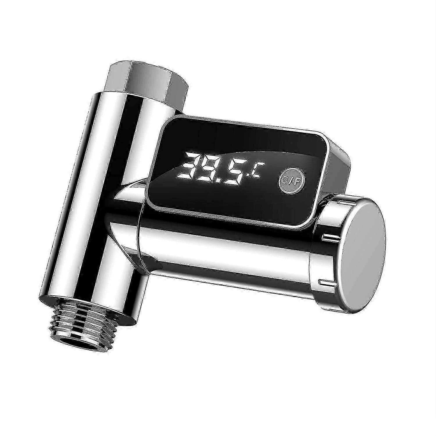 Digital Shower Thermometer, Led Display Water Temperature Monitor & 360 Degree Rotating Water Monitor-CE