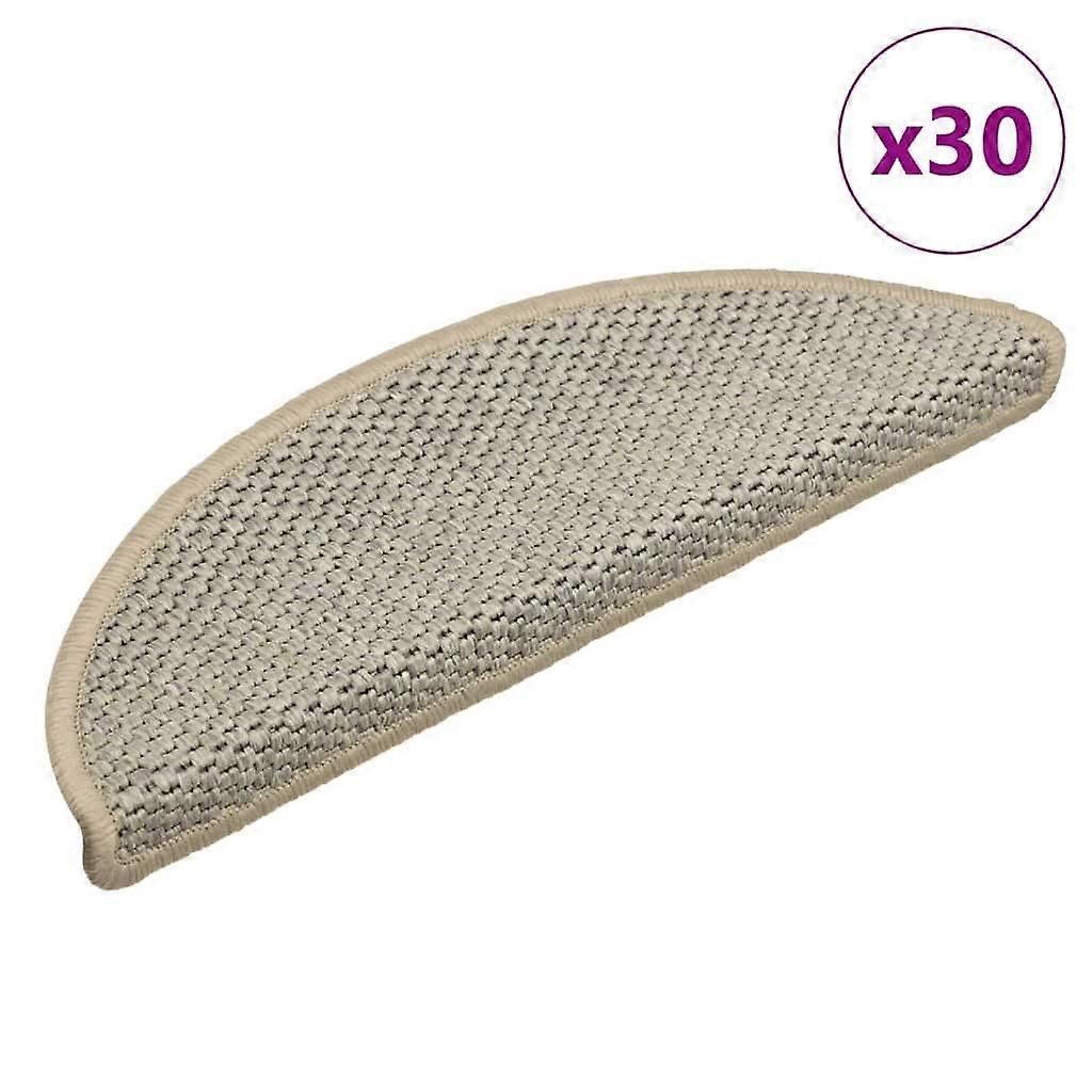 Step mats self-adhesive sisal look 30pcs. 56x17x3cm