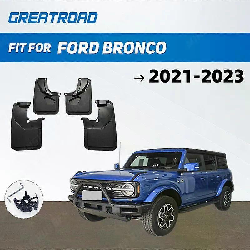 Exquisite Car Mud Flaps For Ford Bronco 2021 2022-2023 Mudflaps Splash Guards Mud Flap Mudguards