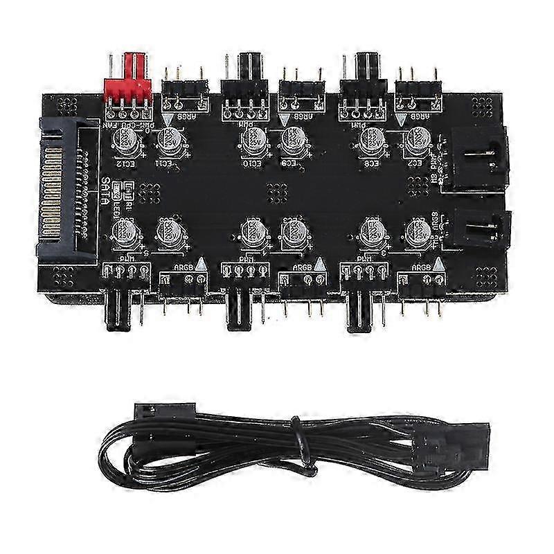 Cooler Master 1 to 8 Multi Way Splitter 5v/3pin Pwm Fan Hub Adapter Pwm Argb
