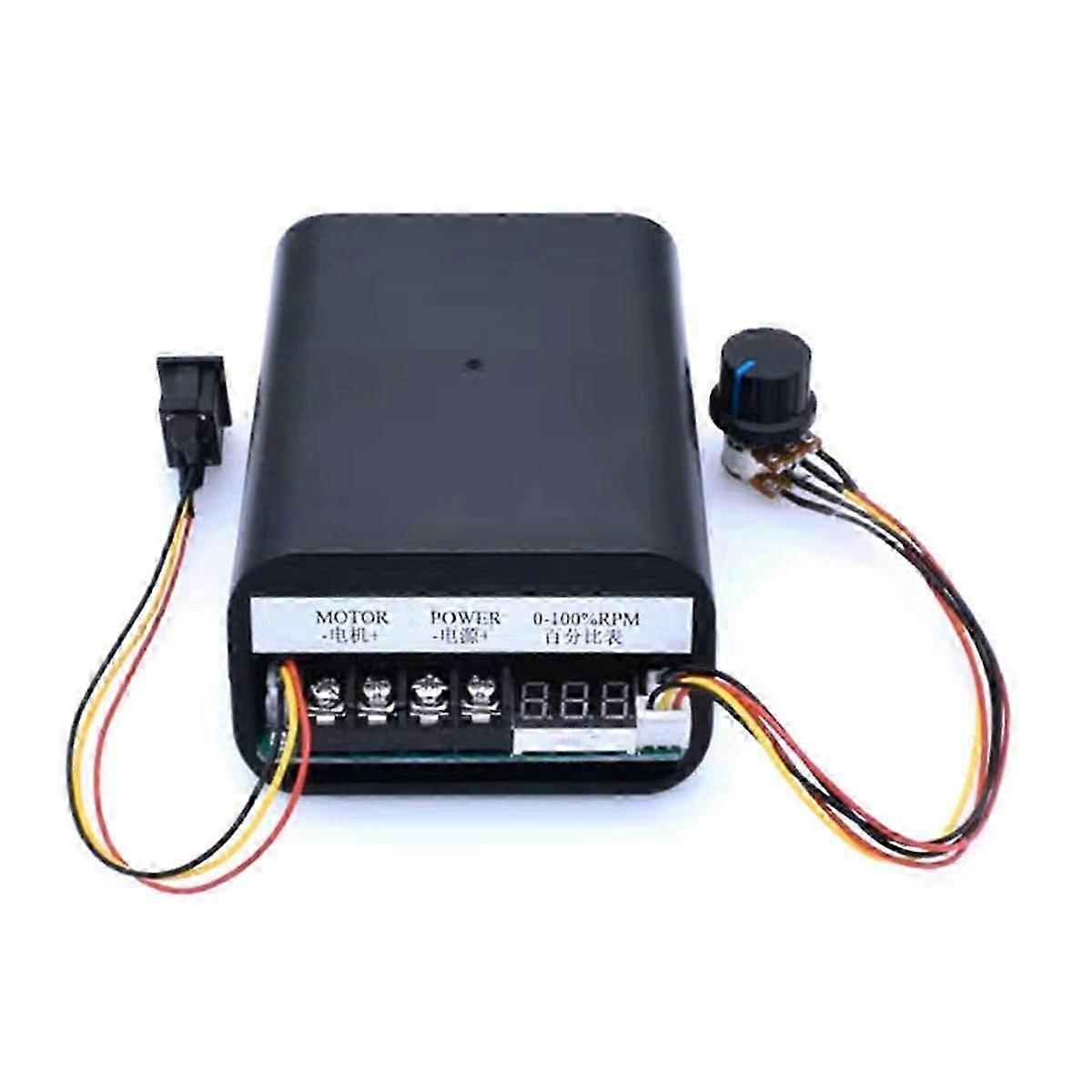DC 10-55V 60A PWM Motor Speed Controller 0-100% RPM LED Digital Adjustable CW CCW Forward Reverse Motor Control Switch-GOOD