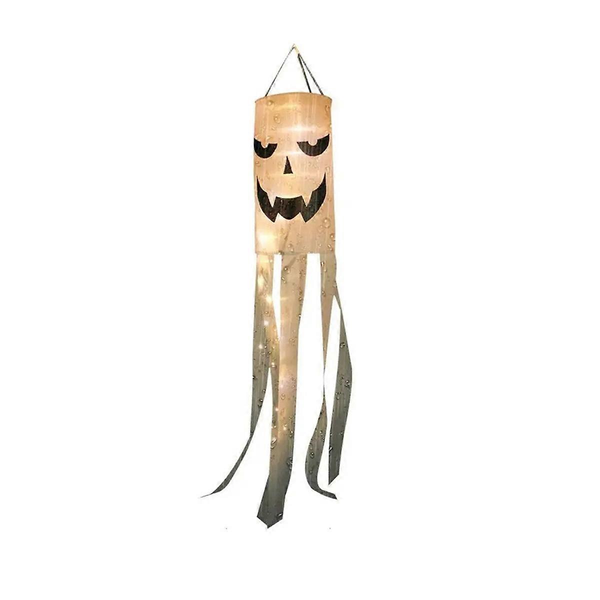 Ghost Windsock Spooky Flying Ghost Halloween LED Lighting Partys Supplies with 3 Lighting Modes Hal