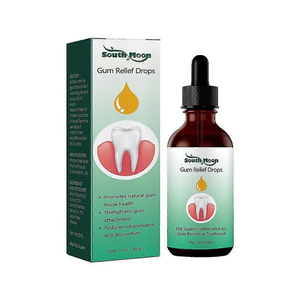 1 db Gum Regrowth csepp, Natural Gum Restore folyékony szájvíz, Ínyterápiás gél Visszahúzódó ínyjavító kezelés Új