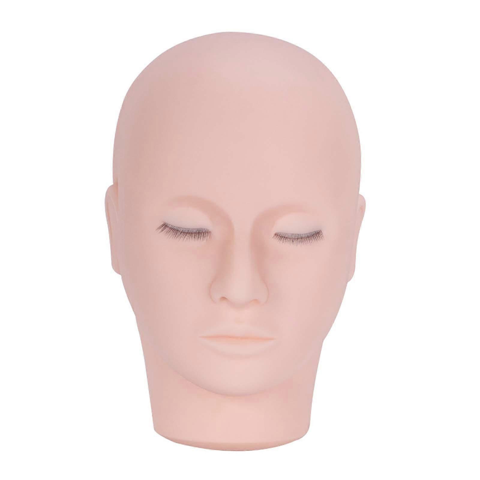 Eyelash Mannequin Head Practice Training Head for Home Use Salon Beginners