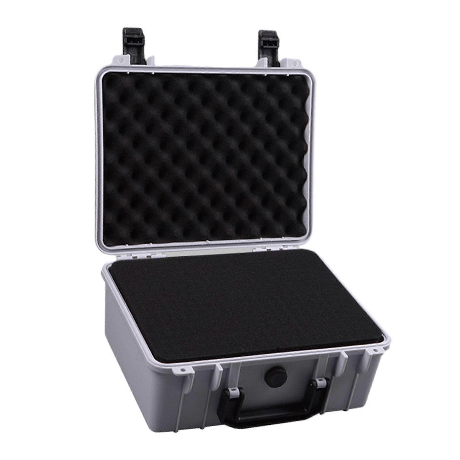 Toolbox Storage Case Hard Case with Sponge Lockable Multi Use Empty Box