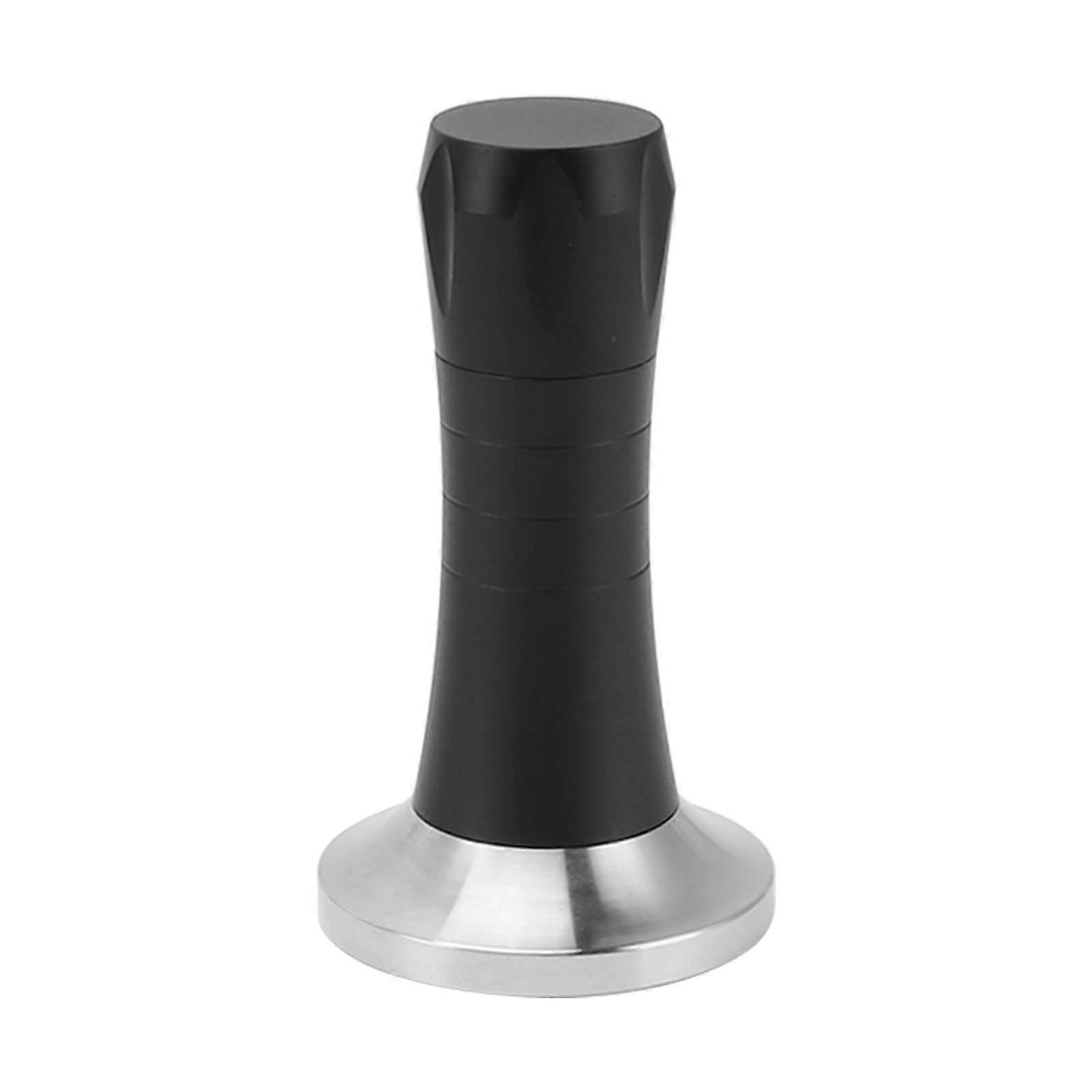 Coffee Tamper Stirrer Kit Distribution Tool Set 2 in 1 Hand Presser for Home Black