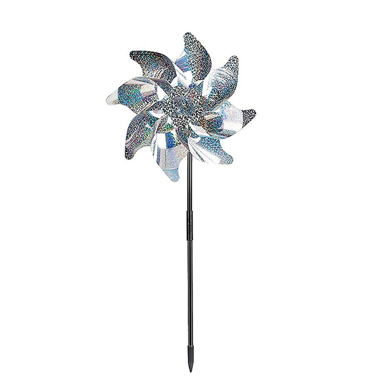 Anti-birds Reflective Windmill For Garden Orchard Farm Scare Birds Away Easy To Assemble