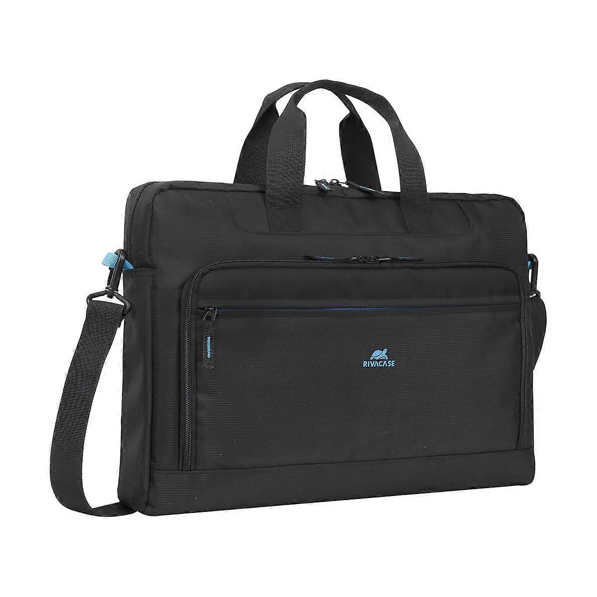 17.3' 2 Compartment Laptop Bag with Removable Strap, Black