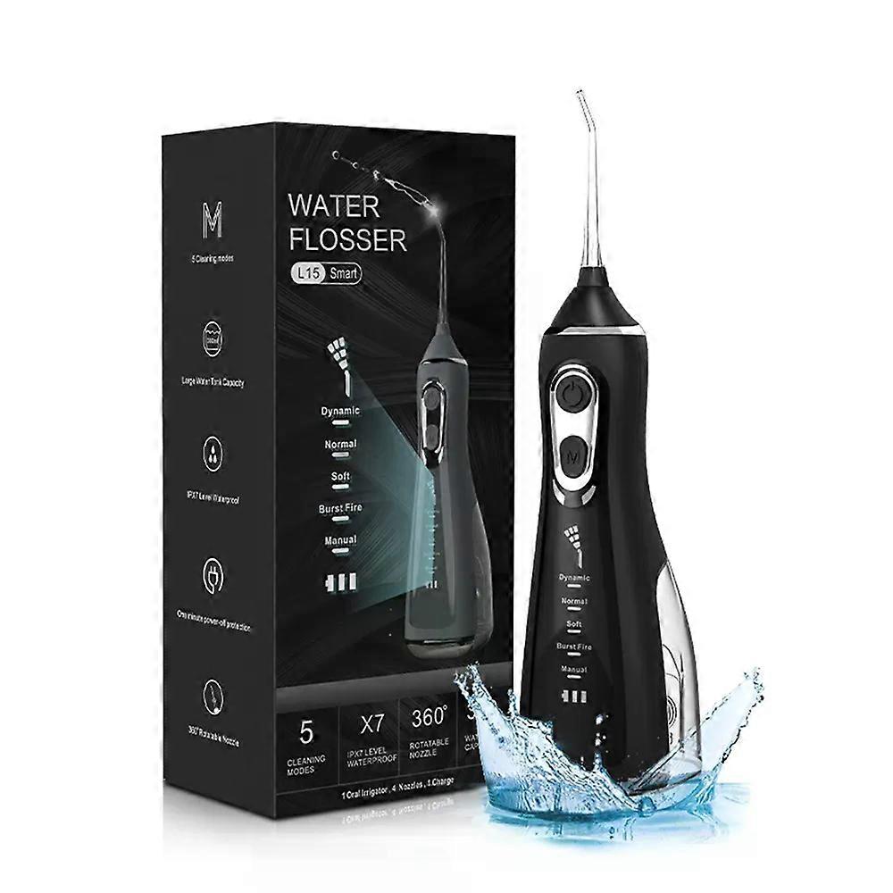NEW Oral Irrigator Tooth Scaler 5-speed Adjustment Water Flosser Portable Dental Water Jet 300ML IPX7 Waterproof Teeth Cleaner