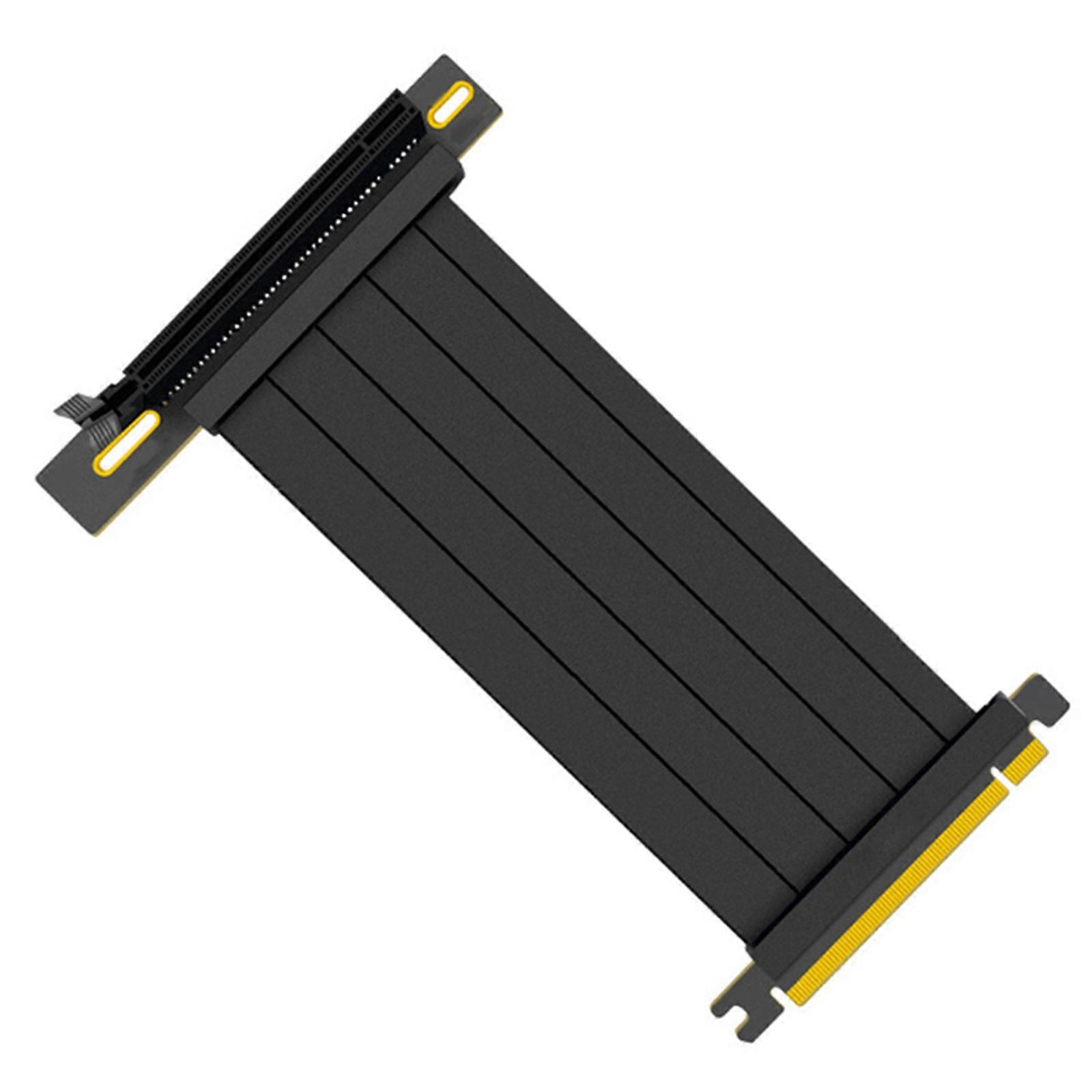 90° 180° Graphics Card Extension Cable PCI for Express Riser Shielded Extender Full Speed PCIE 4.0 X16 Riser Cable