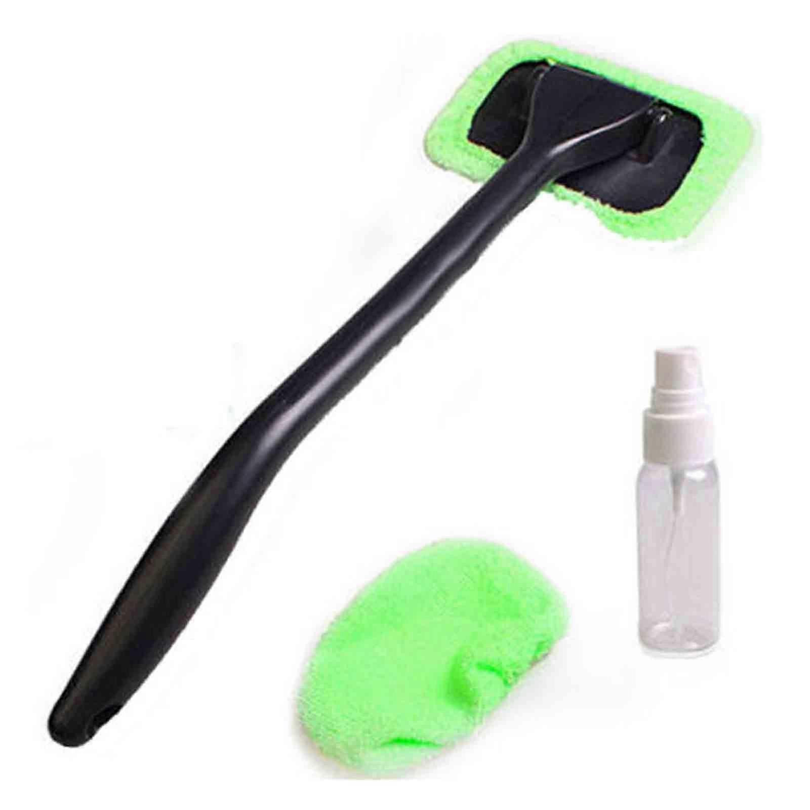Microfiber Windshield Clean Car Auto Wiper Cleaner Glass Window Tool Brush Kit 100ml