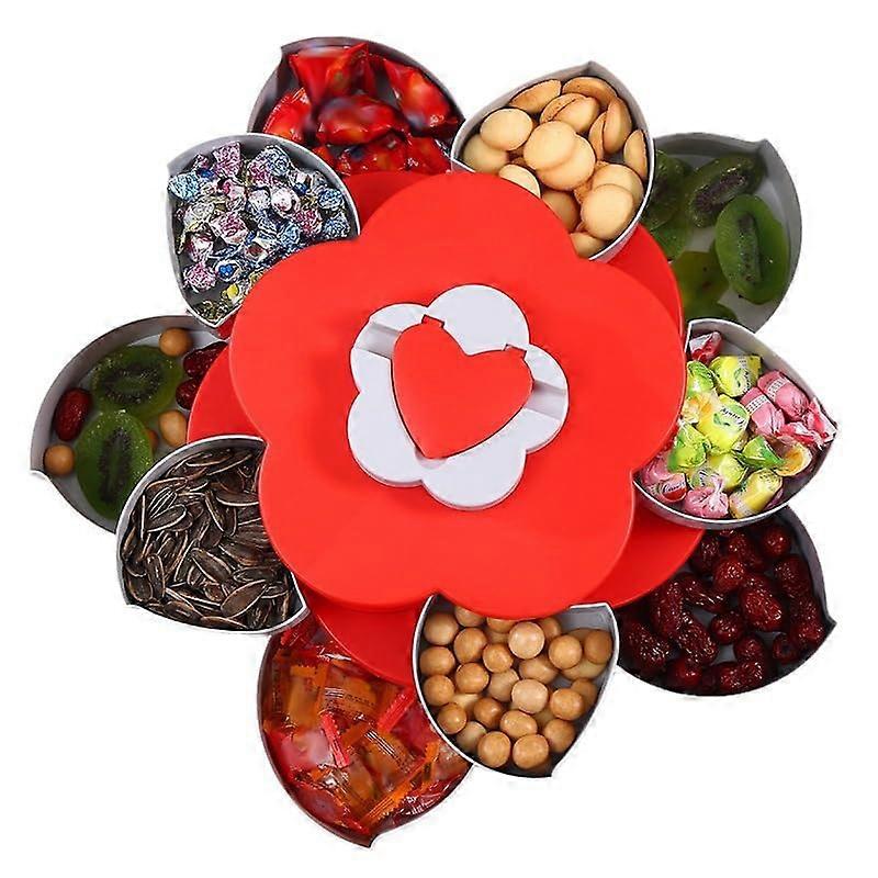 Large capacity portable clear snack box for travel