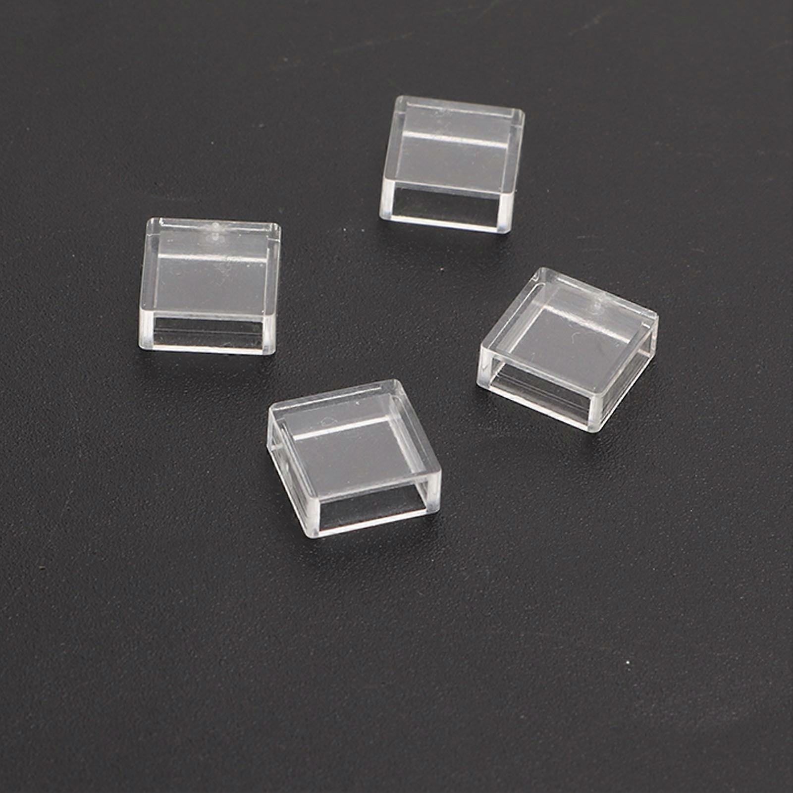 100 Pcs Square Clear ABS Touch Switch Protective Caps Kit