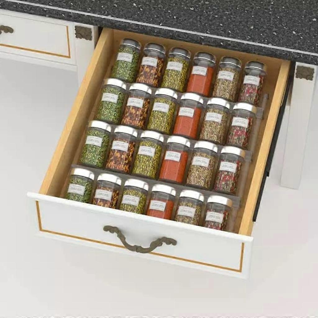 Transparent acrylic premium spice shelf for the kitchen 4 -storey drawer regulator