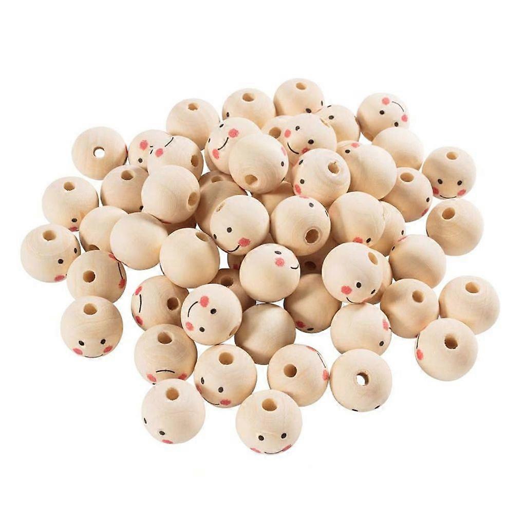 20mm Smiling Face Beads for Jewelry Making DIY Bracelets Bag Charm Keychain