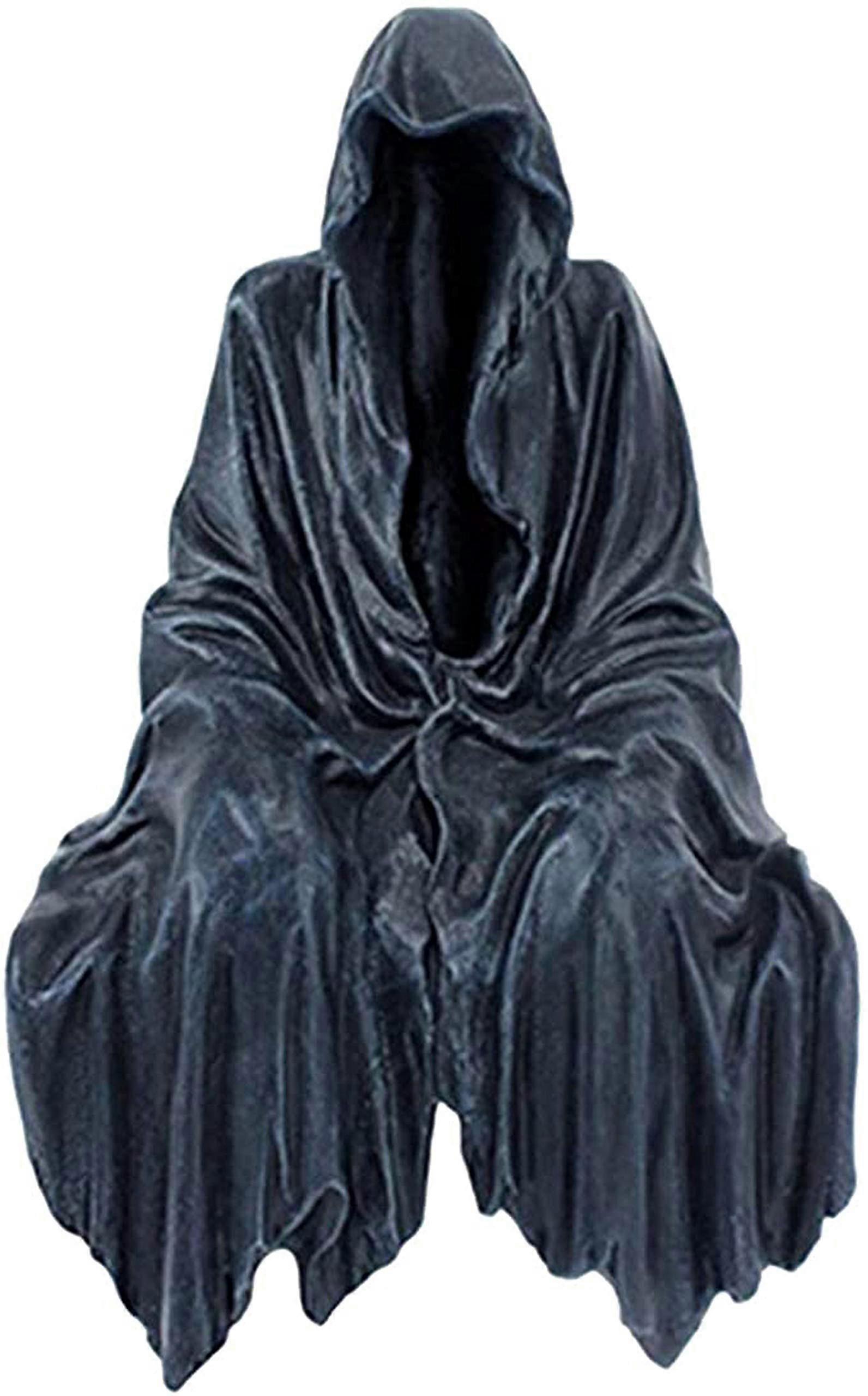 JJJKK Resin Gothic Desktop Ornament, Comfort Creeper Reaper Statue for Relaxation, Unique Home Decor, 10 Inch