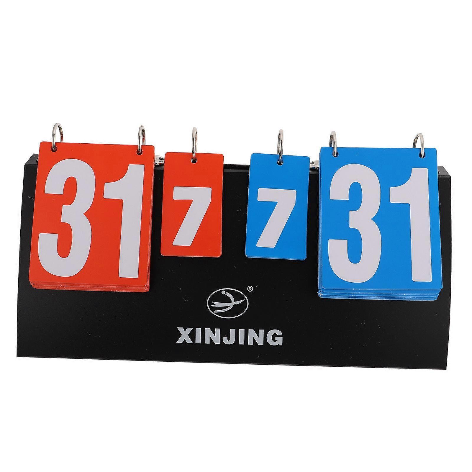 1pc Practical 4-Digit Desktop Scoreboard Useful Scoring Marker Score Recorder