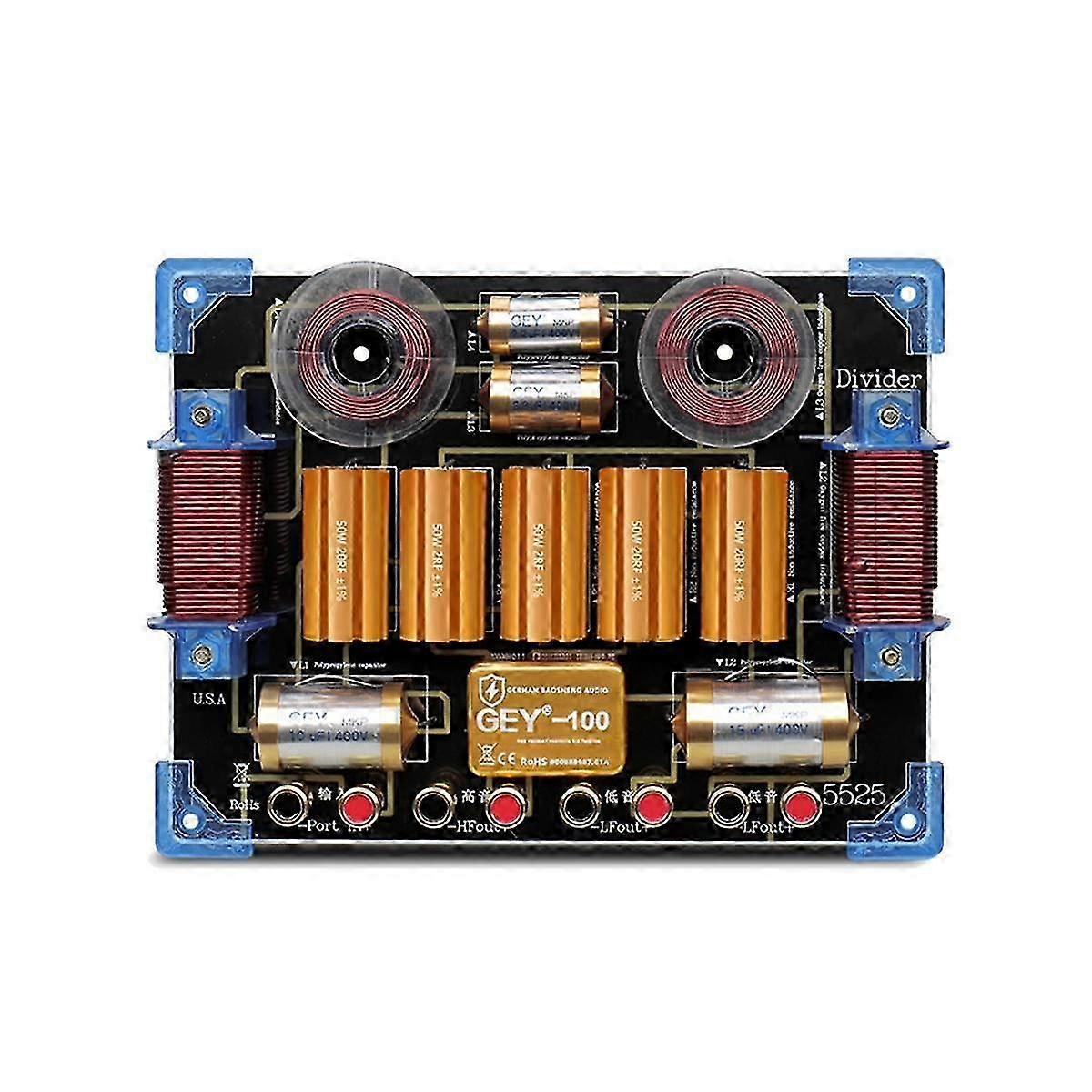 2000w Audio Frequency Divider Two Way Speaker Crossover 15 18inch Stage Performance High Power Frequency Divider