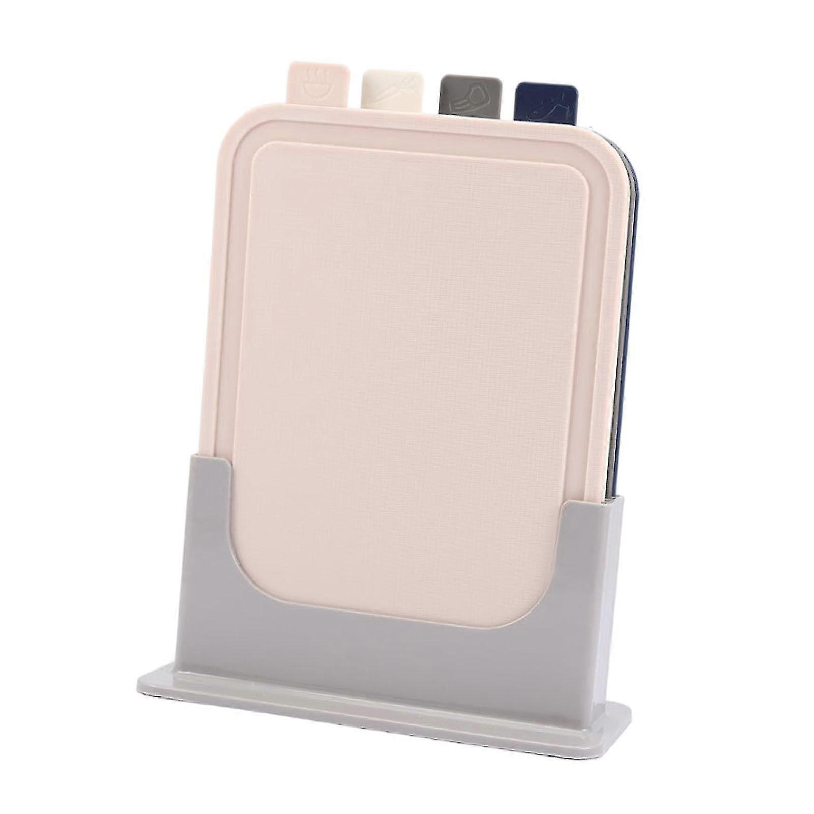 4-PC Non-Slip Color-Coded Kitchen Cutting Boards Set with Durable Chopping Mats